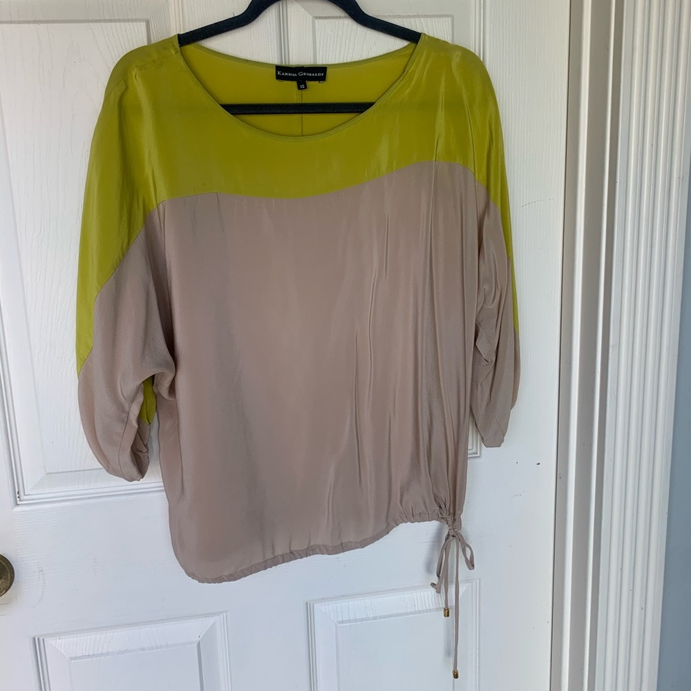 Karina Grimaldi Blouse Size XS 100% Silk